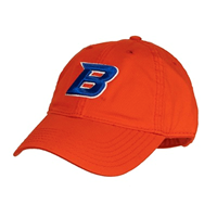 Boise State Hat B Logo Rlx Twl Wordmark Back Orange Value - main view