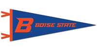 BOISE STATE PENNANT 9x24 "B" BOISE STATE UNIVERSITY-NEW - main view