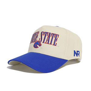 Boise State Cap - Retro Wordmark Over Bronco Natural by No Rivals - main view