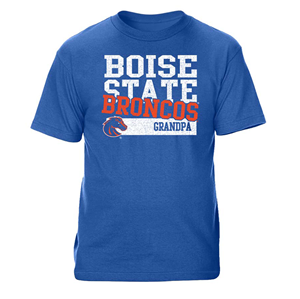 Boise State T-Shirt - Grandpa Broncos Over Logo Royal Blue by CI Sport, Royal Blue - main view