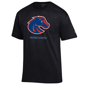 Boise State Tee Bronco Over Wordmark Champion