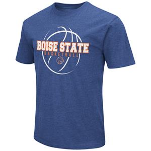 Boise State Basketball Tee Wordmark Ss Royal - main view