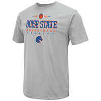 Boise State Basketball Tee Wordmark Over Bronco - main view