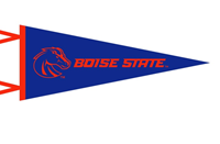 Boise State 12 x 30 Pennant - Bronco Head Athletic Wordmark by Collegiate Pacific - main view