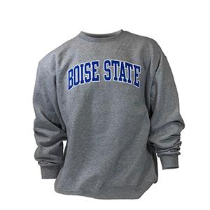 Boise State Crew Arch White Outline Royal Gray by Champion - main view