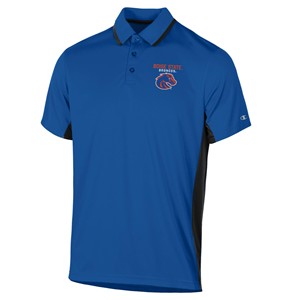 Boise State Men’s Polo - Tipped Collar Athletic Logo by Champion - main view
