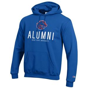Boise State Alumni Hoodie - Bronco Logo Over Wordmark by Champion - main view